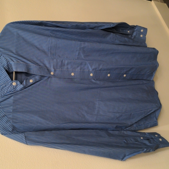 Blue long sleeve dress shirt - Picture 2 of 4